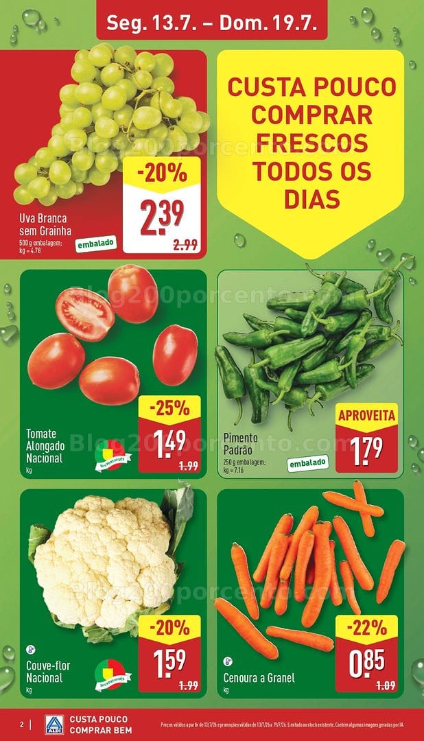 Antevisão Folheto ALDI Promoções de 13 a 19 julho